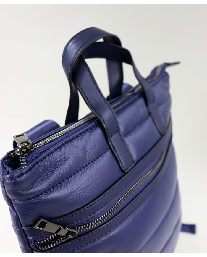 Blue Backpack Lady Pad