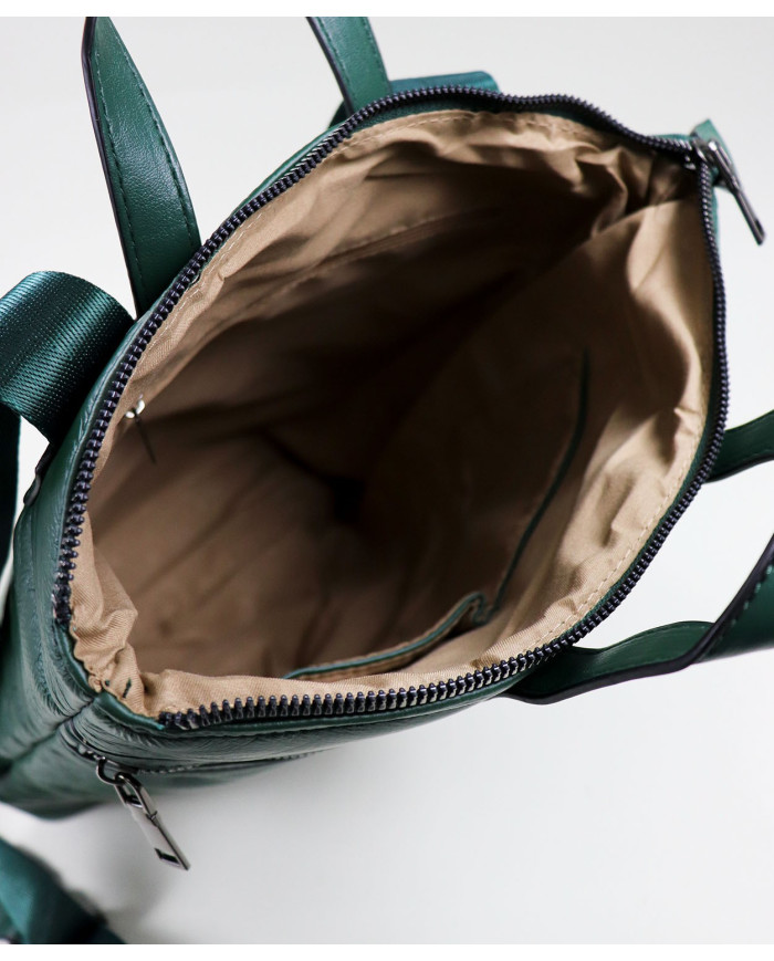 Mochila verde de las mujeres