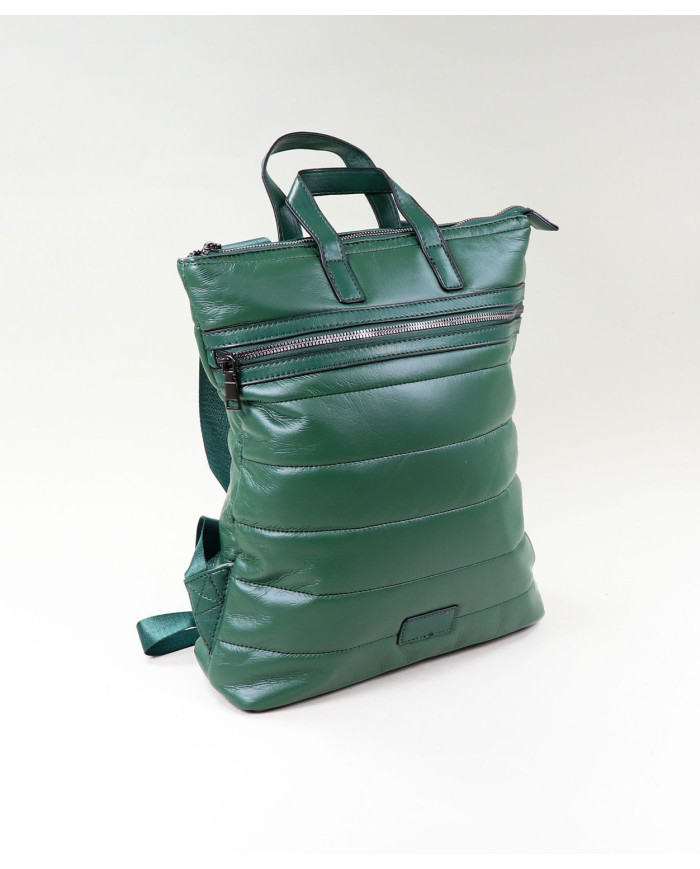 Mochila verde de las mujeres