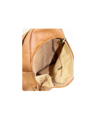 Damas Camel mochila con la apertura principal