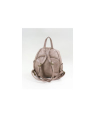 Mochila Taupe de Senhora com Abertura Principal Atrás