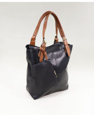 Bolsa de la señora negra con bolsa