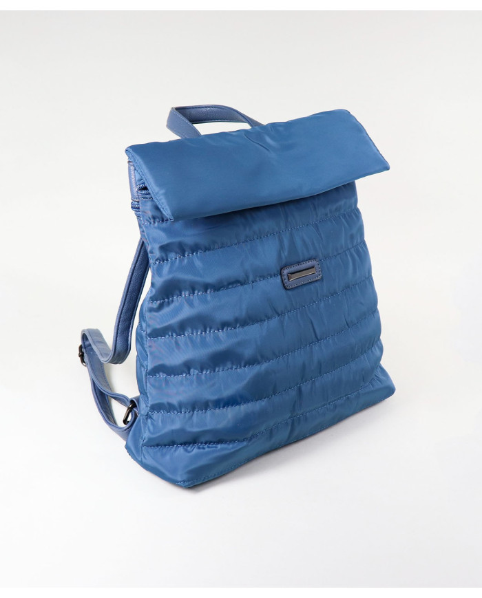 Lady Blue Backpack with Almofada Texture