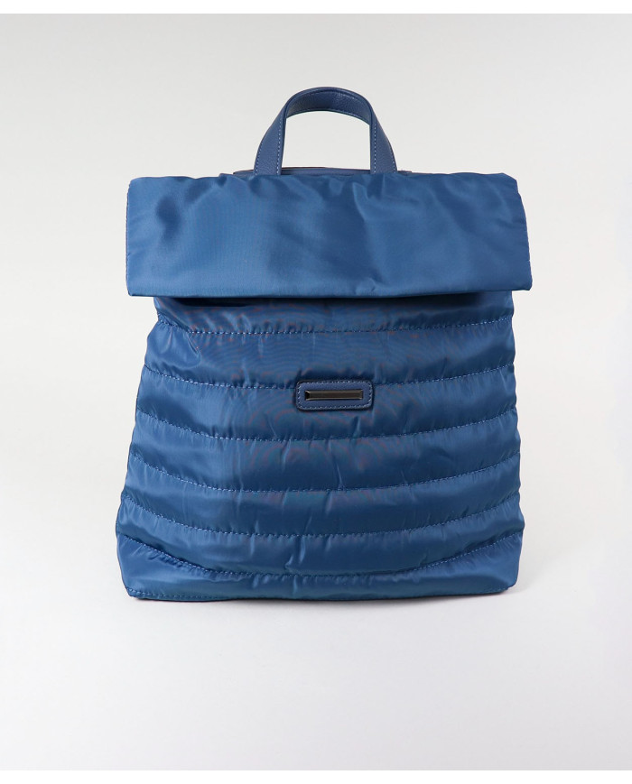 Lady Blue Backpack with Almofada Texture