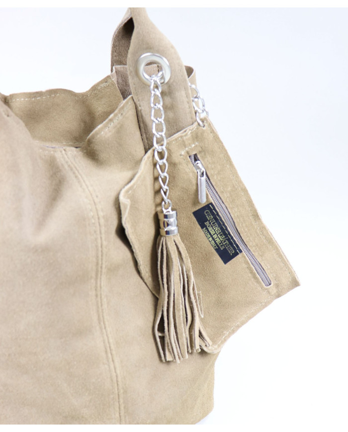 Mala in Pele Taupe for Lady