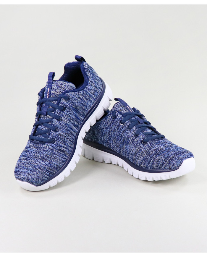 Twisted Fortune Men's Blue Skechers