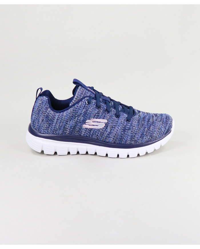 Twisted Fortune Men's Blue Skechers