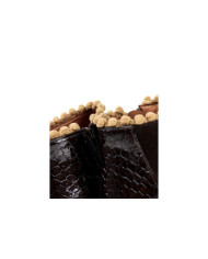 Botas de Senhora Castanhas com Aplicação às Bolas Ginova