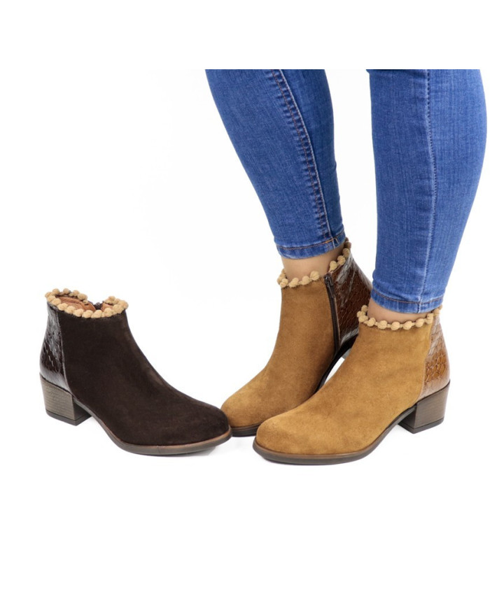 Damas Ginova Botas con Ball Application