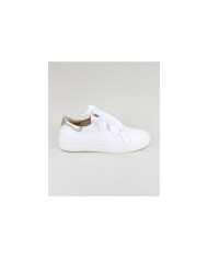 Women's Ginova White Sneakers With Lace Satin