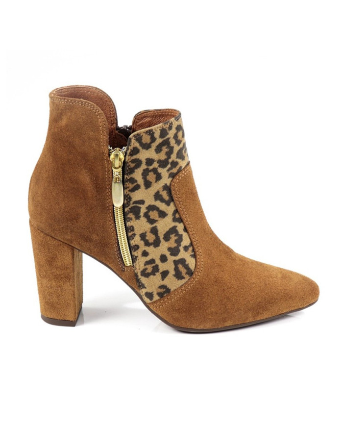 Women's Boots Camel with Two Sides Fechos Ginova
