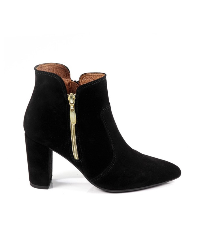 Botas de Senhora Pretas com Fechos dos Dois Lados Ginova