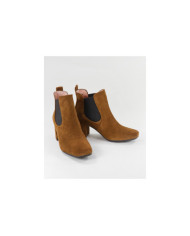 Botas Camel de Senhora Ginova com Elástico