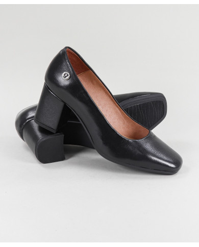 Sapatos Pretos de Senhora Ginova em Pele