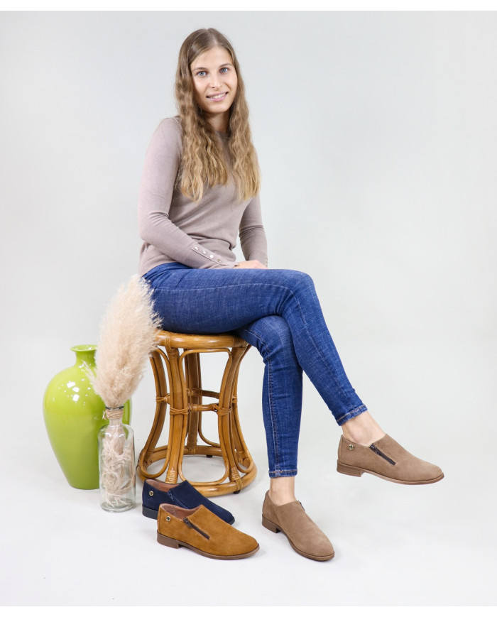 Lady Ginova Zapatos con cierre en el lado