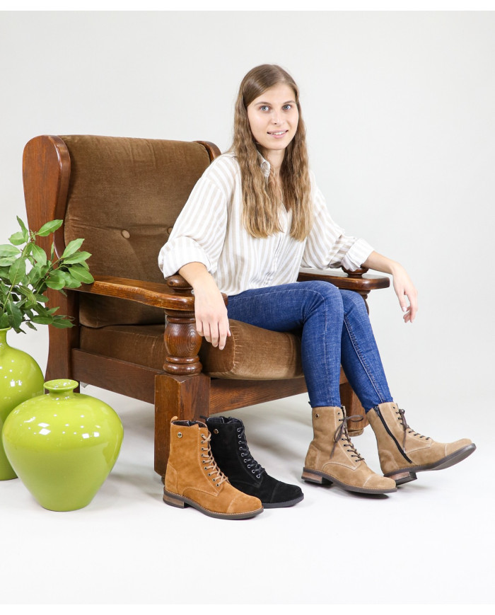 Botas de Senhora Ginova com Interior em Tecido