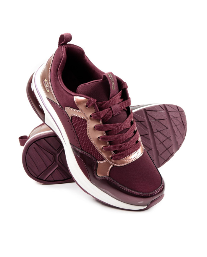 Sapatilhas Bordô Skechers Bobs Sport