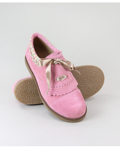 Sapatos de Carneira com Laço Cetim Ginova