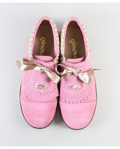 Carneira Shoes with Lace Satin Ginova