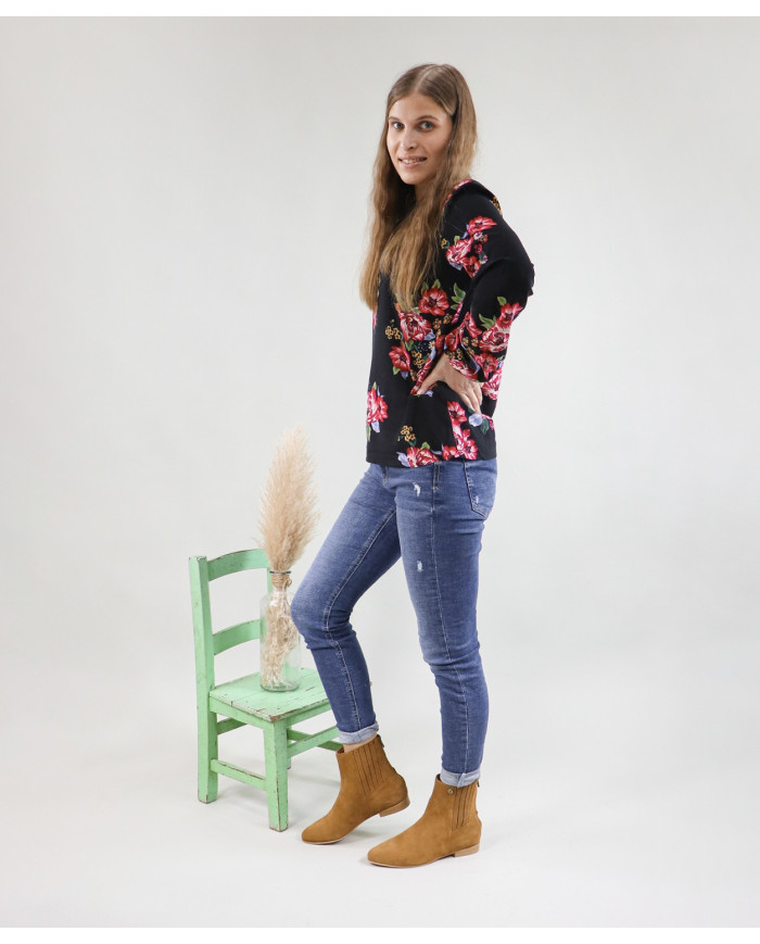 Botas de Senhora Ginova com Fecho Atrás