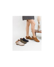 Botins Rasos Ginova com Atacadores Atrás