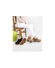 Botins de Senhora Ginova com Laço Atrás