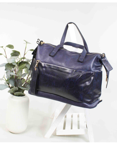Blue Lady Bag with Pattern