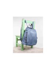 Damas Mochila en azul con Traza de Apertura