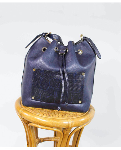 Ladies Bucket Bag Color Blue