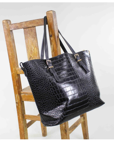 Black Shopper Bag for Lady