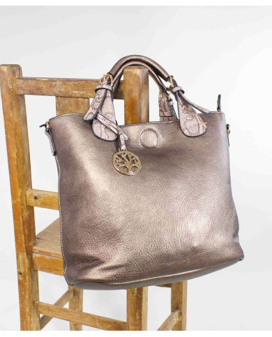 Ladies Bronze Case with Handbag Interior