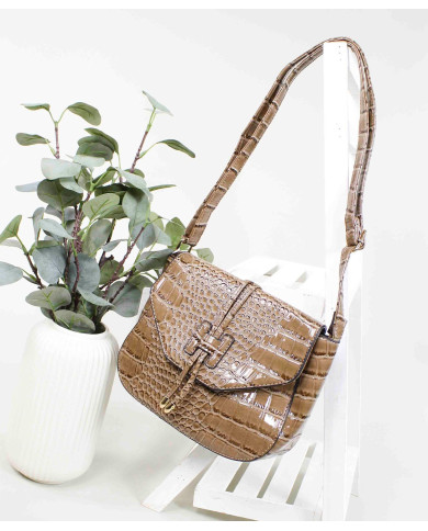 Mala Taupe Tiracolo para Senhora