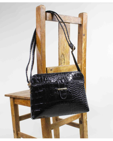 Lady's Black Stripe Bag