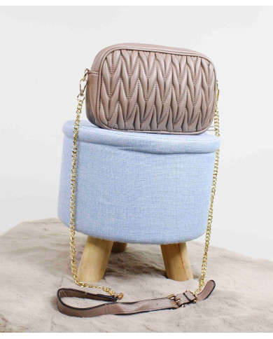 Mala Taupe de Senhora Tiracolo