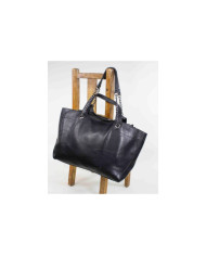 Ladies' Black Shopper Bag with Interior Bag