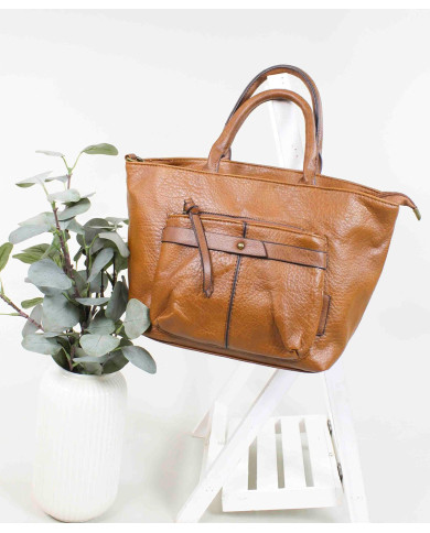 Lady Camel Mala con bolsillo frontal