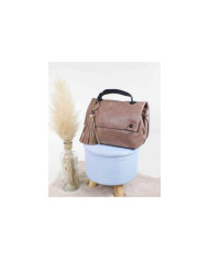 Chicas Taupe Bolsa con Oranges