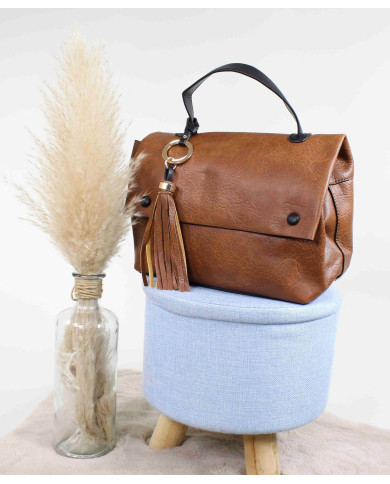 Mala Camel de Senhora com Franjas