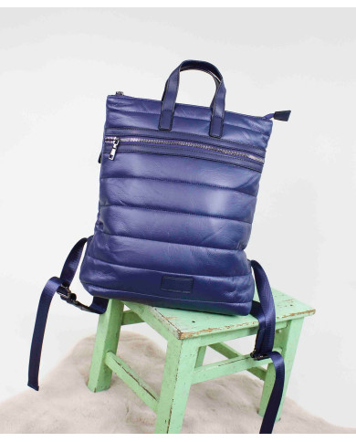 Mochila Azul Almofadada de Senhora