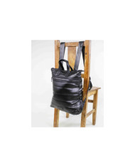 Mochila Preta Almofadada de Senhora