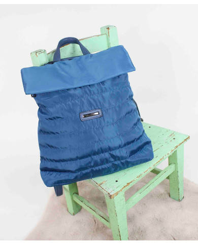 Lady Blue Backpack con Almofada Texture
