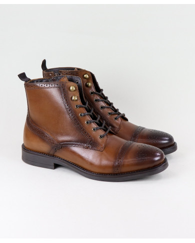 Ginova Man Boots with Cords