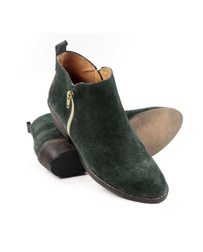 Damas Botas con Golden Fecho Ginova