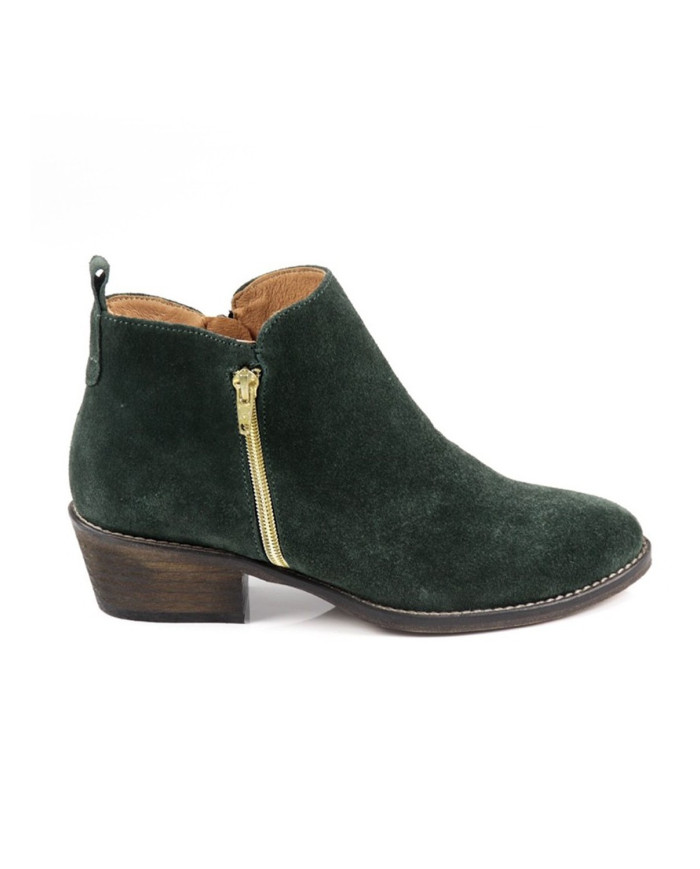 Green Lady Boots with Golden Fecho Ginova