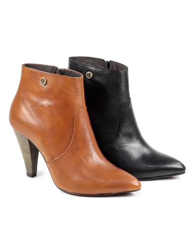 High Ginova Heel Boots in Skin