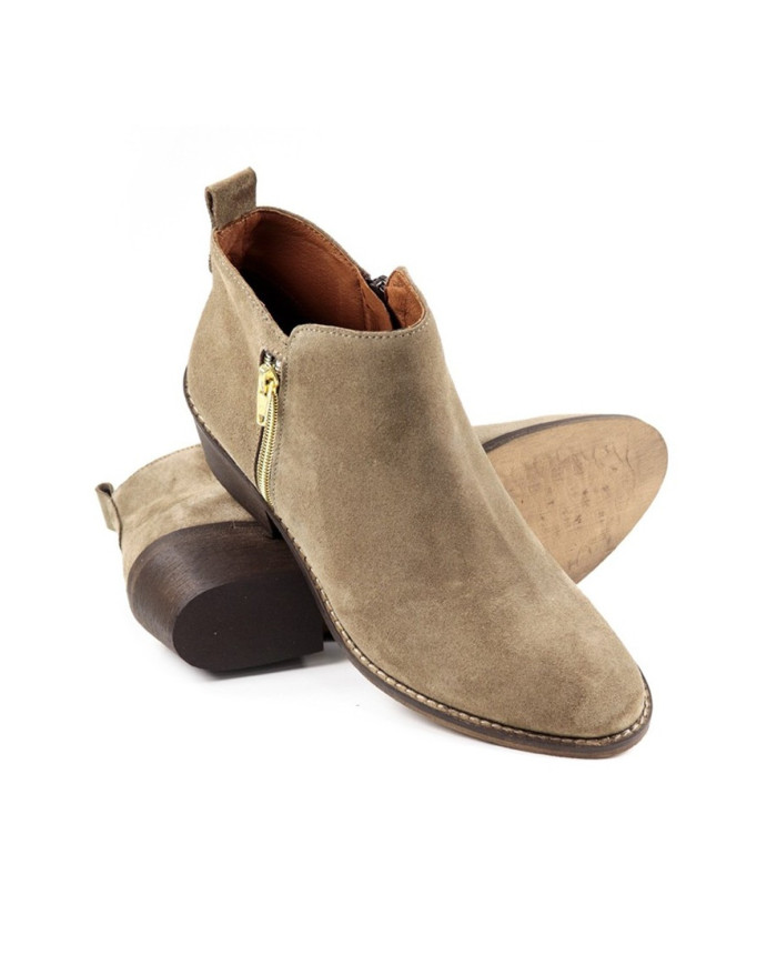 Damas Botas con Golden Fecho Ginova