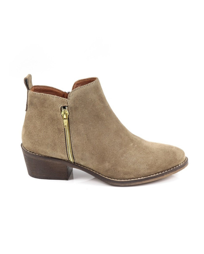 Damas Botas con Golden Fecho Ginova