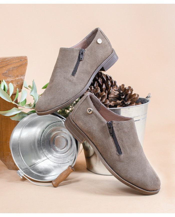 Lady Ginova Zapatos con cierre en el lado