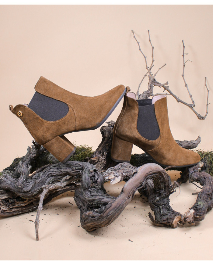 Tacão Alto Senhora Ginova boots with Elastic