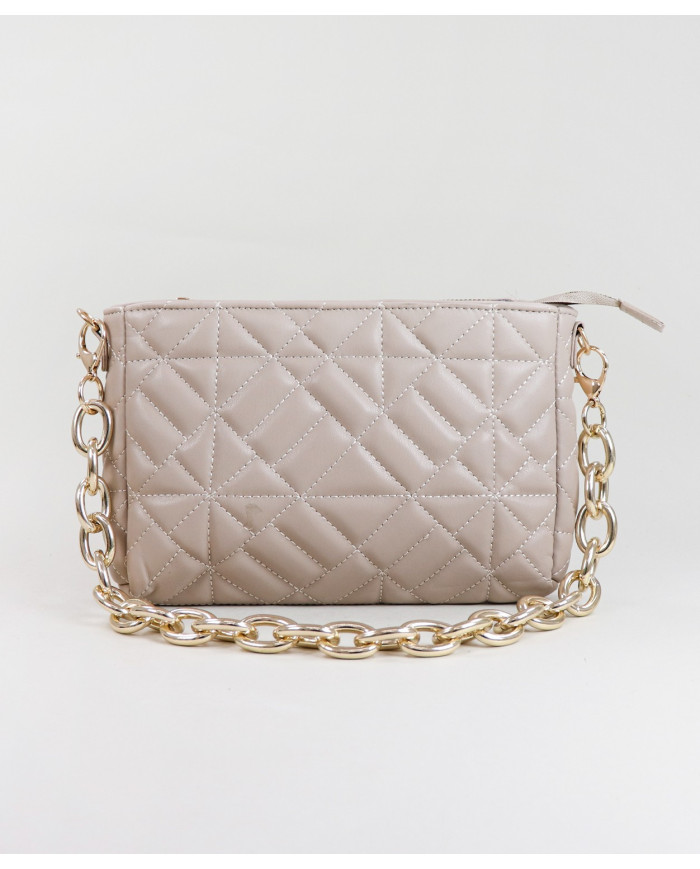 Mala Taupe com Corrente para Senhora